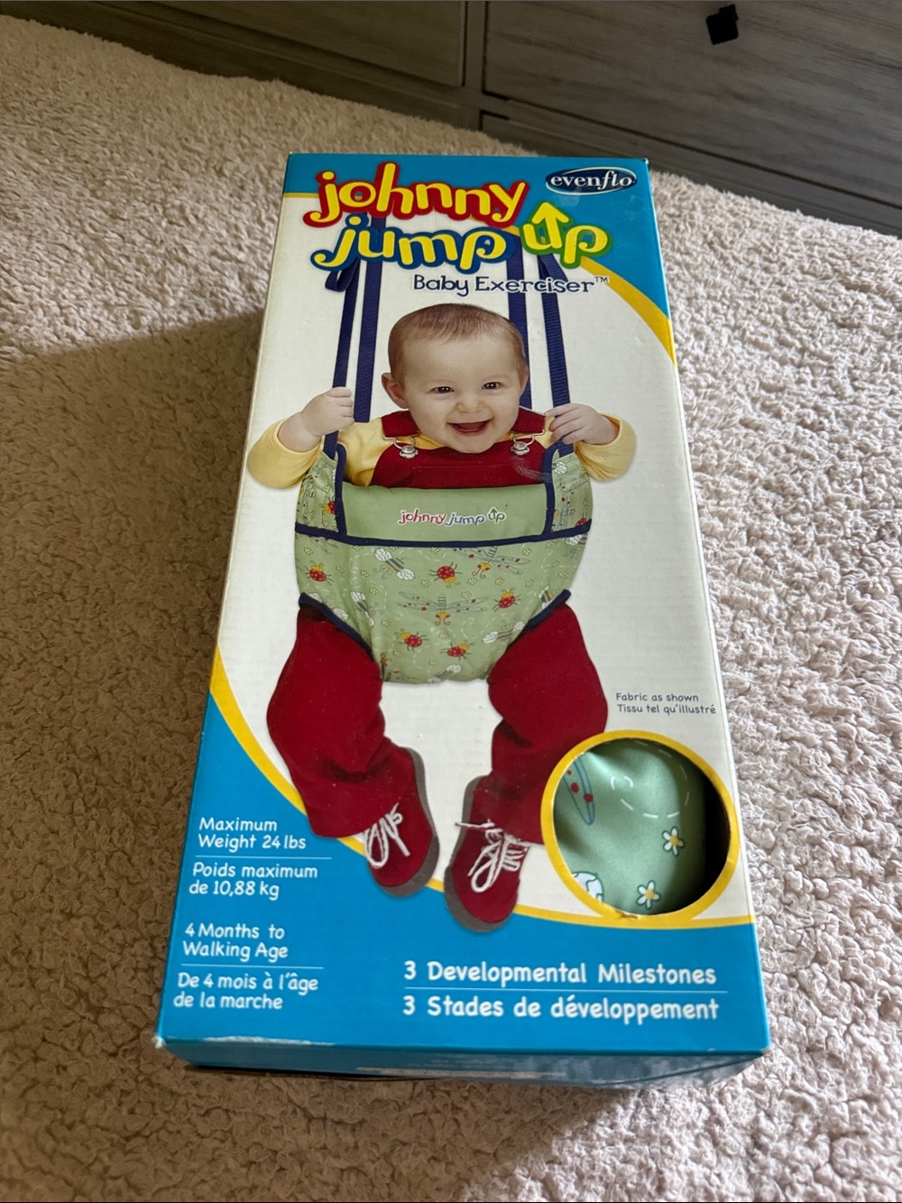 Evenflo Johnny Jump Up Baby Exerciser - Green
